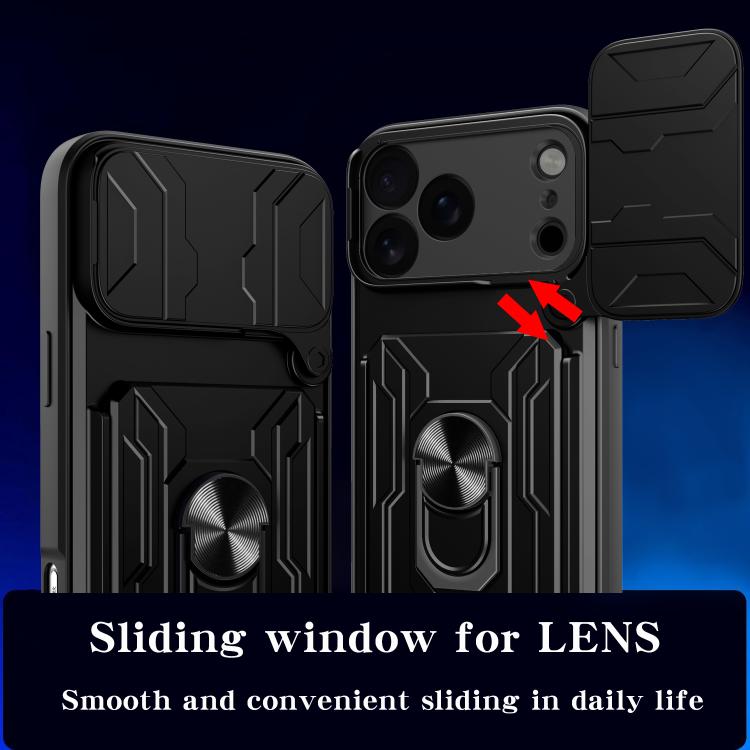 iPhone 16/17 Sliding Camshield TPU+PC Phone Case