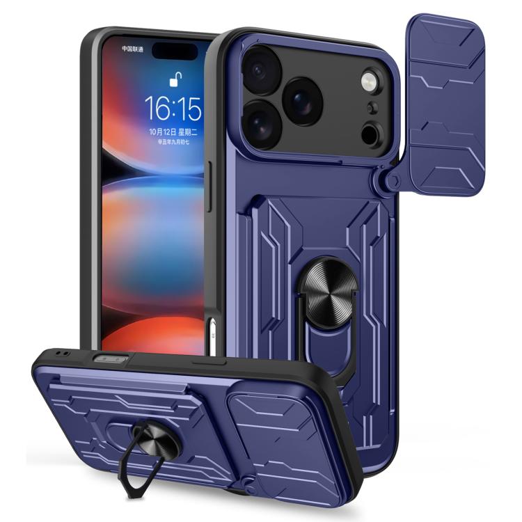 iPhone 16/17 Sliding Camshield TPU+PC Phone Case