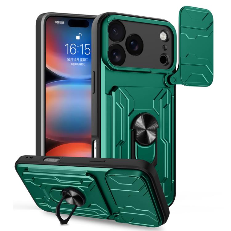 iPhone 16/17 Sliding Camshield TPU+PC Phone Case