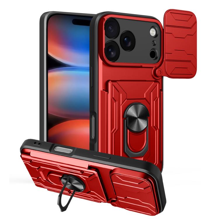 iPhone 16/17 Sliding Camshield TPU+PC Phone Case