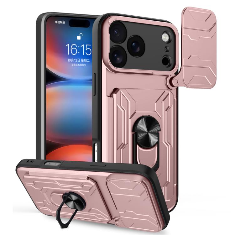 iPhone 16/17 Sliding Camshield TPU+PC Phone Case