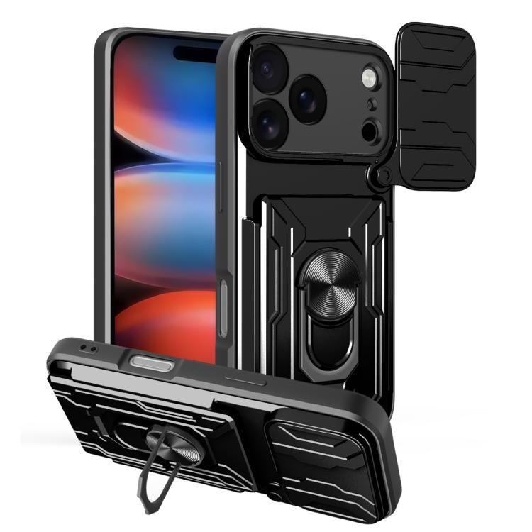 iPhone 16/17 Sliding Camshield TPU+PC Phone Case