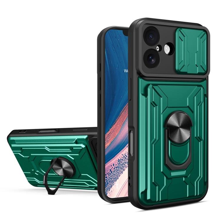 iPhone 16/17 Sliding Camshield TPU+PC Phone Case