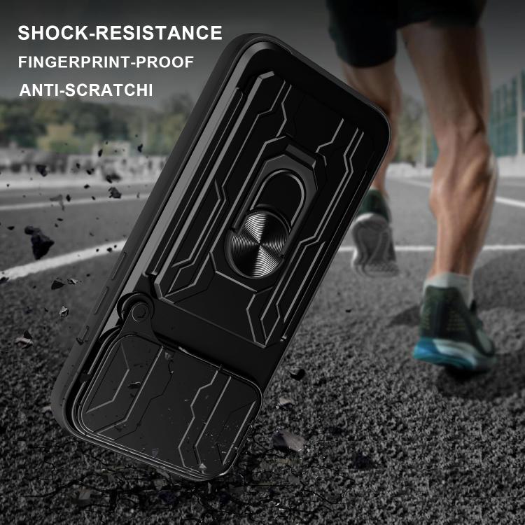 iPhone 16/17 Sliding Camshield TPU+PC Phone Case
