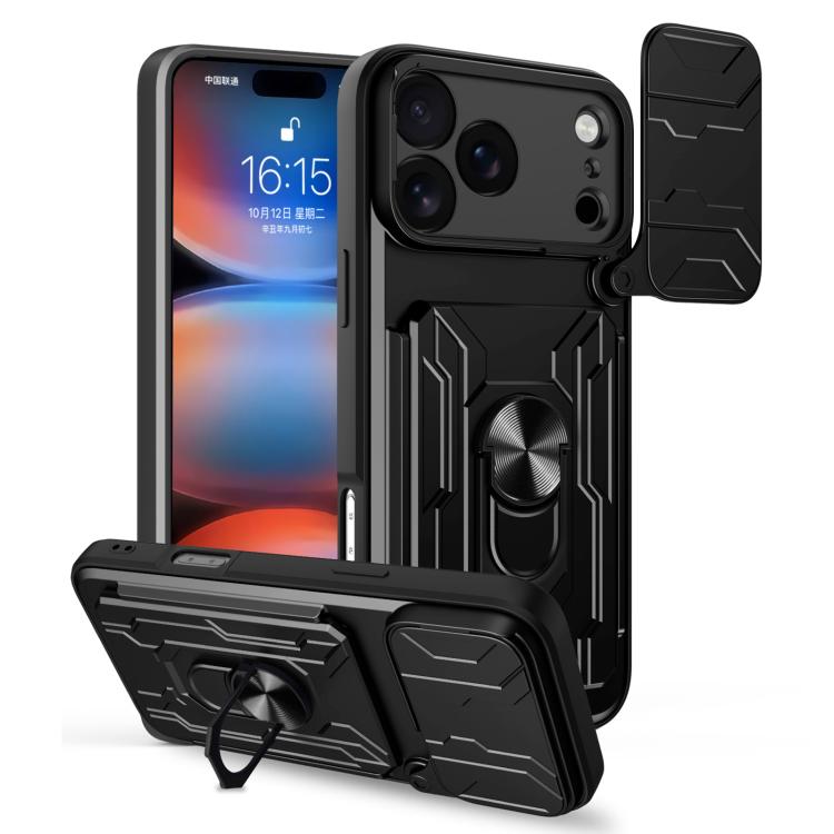 iPhone 16/17 Sliding Camshield TPU+PC Phone Case