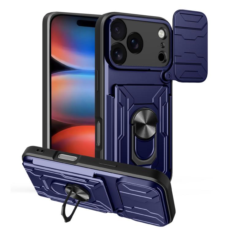 iPhone 16/17 Sliding Camshield TPU+PC Phone Case