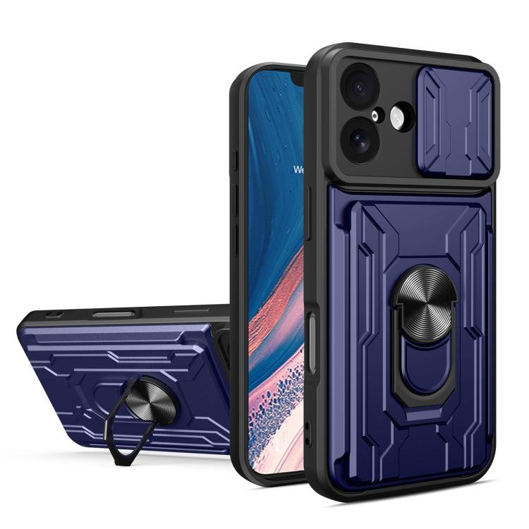 iPhone 16/17 Sliding Camshield TPU+PC Phone Case