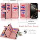 iPhone 16,Detachable Magnetic Phone Case, PU Leather All - Round Protective Case Blue