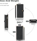 iPhone 16,Detachable Magnetic Phone Case, PU Leather All - Round Protective Case Blue