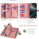 iPhone 16,Detachable Magnetic Phone Case, PU Leather All - Round Protective Case Blue