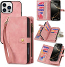 iPhone 16,Detachable Magnetic Phone Case, PU Leather All - Round Protective Case Blue