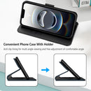 iPhone 16E Flip Cover Premium PU Leather Wallet Case