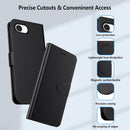 iPhone 16E Flip Cover Premium PU Leather Wallet Case