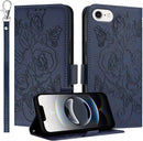 iPhone 16E Floral Butterfly Leather Flip Wallet Case