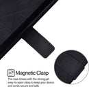 iPhone 16E Kickstand Stylish Black Leather Wallet Case