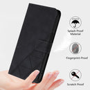 iPhone 16E Kickstand Stylish Black Leather Wallet Case