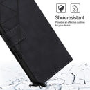 iPhone 16E Kickstand Stylish Black Leather Wallet Case