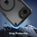 iPhone 16E MagSafe Compatible Sleek Black Translucent Matte Case