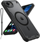 iPhone 16E MagSafe Compatible Sleek Black Translucent Matte Case