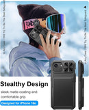 iPhone 16E Wallet Credit Card Slide Camera Case