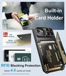 iPhone 16E Wallet Credit Card Slide Camera Case