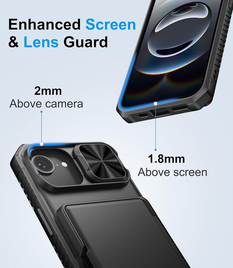iPhone 16E Wallet Credit Card Slide Camera Case - Gorilla Cases