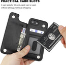 iPhone 16E Wallet Leather Kickstand with Card Holder Wallet Case