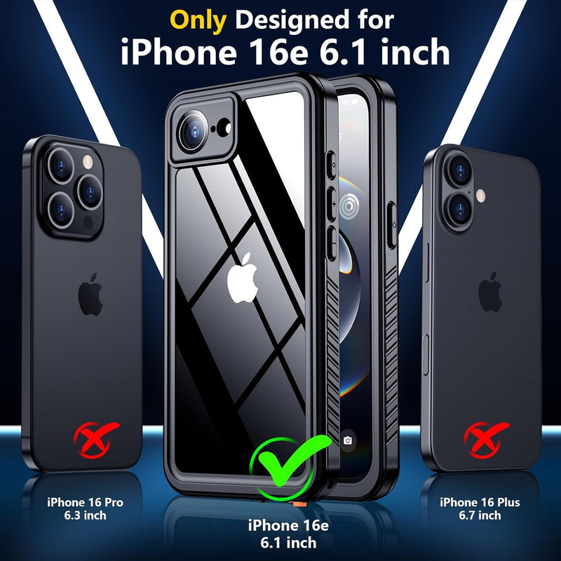 iPhone 16E Waterproof Case with Built - In Screen & Camera Protector - Gorilla Cases