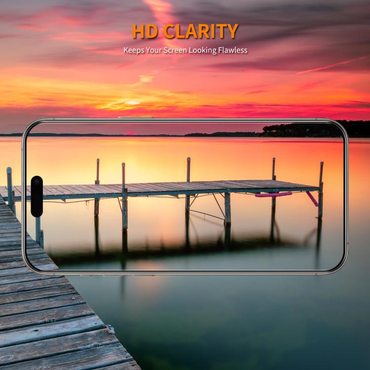 iPhone 17 9H Big Arc Edge High Aluminum - silicon Tempered Glass