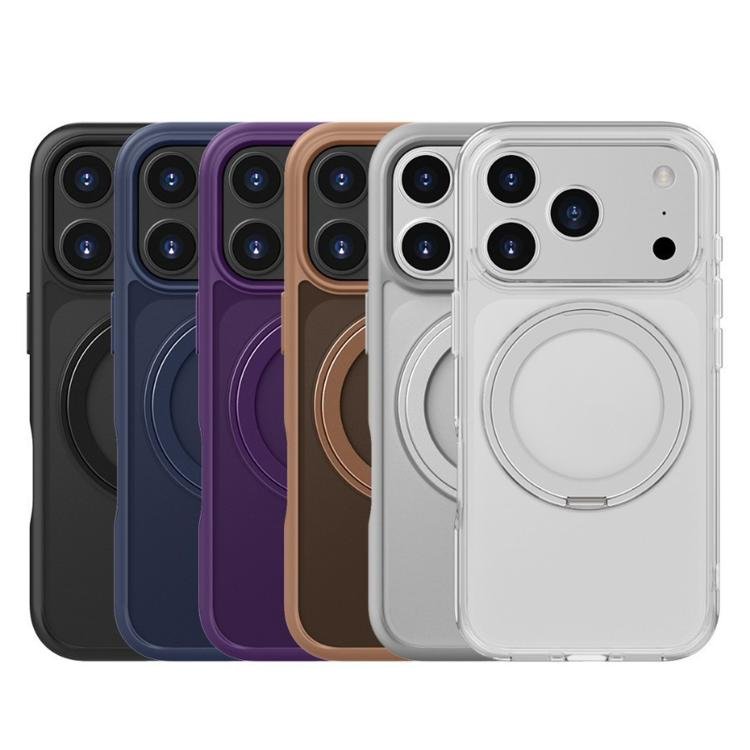 iPhone 17 Frosted MagSafe Holder Acrylic Hybrid TPU Phone Case