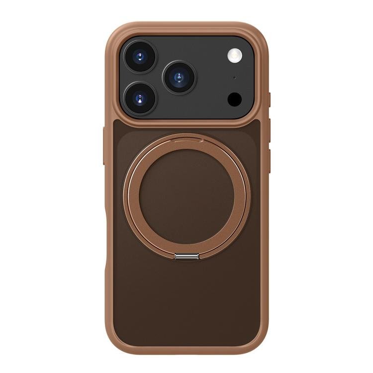 iPhone 17 Frosted MagSafe Holder Acrylic Hybrid TPU Phone Case