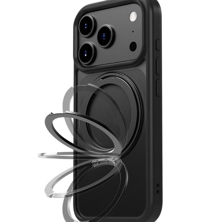 iPhone 17 Frosted MagSafe Holder Acrylic Hybrid TPU Phone Case