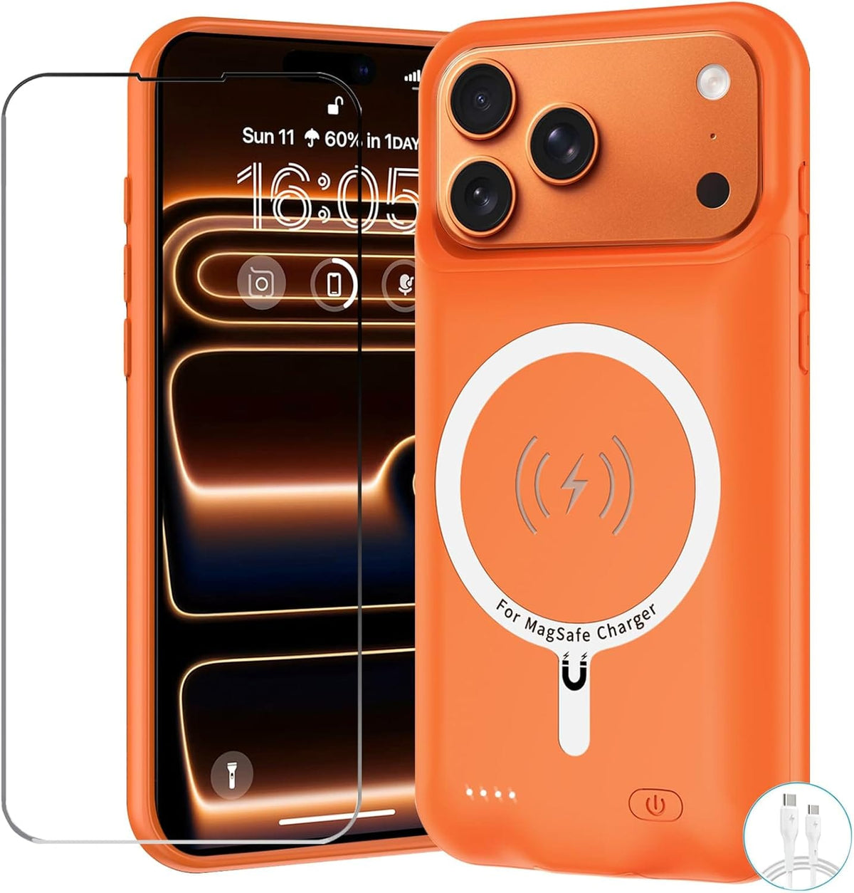 iPhone 17 Pro Battery Case 10000mAh – Wireless Charging