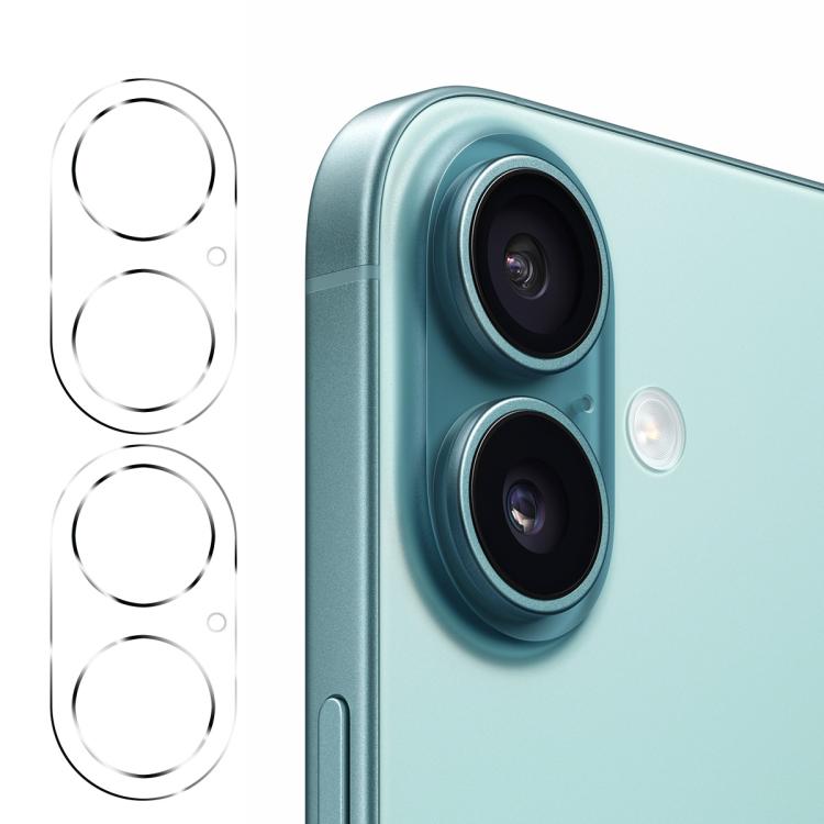 iPhone 17 Pro Max 2pcs 9H Rear Camera Lens Tempered Glass