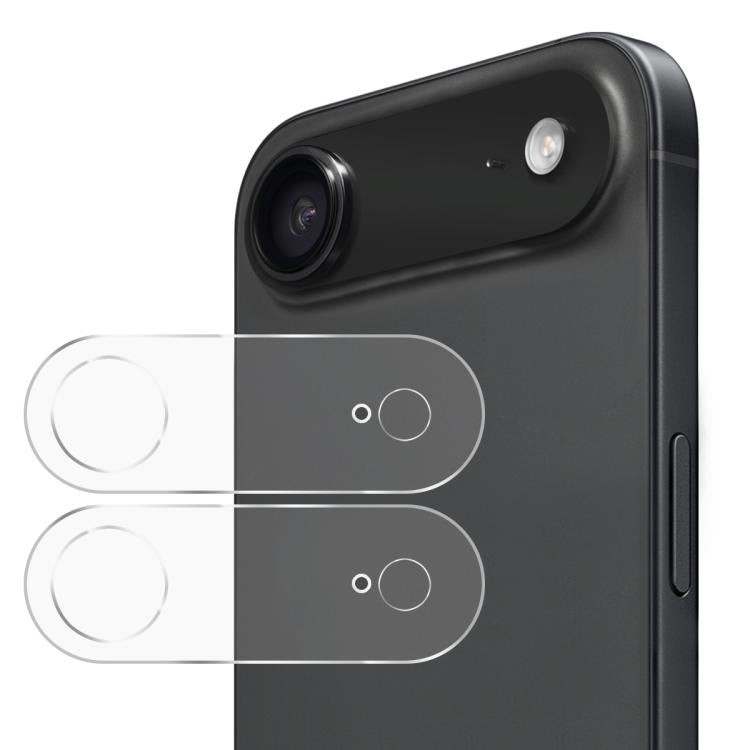 iPhone 17 Pro Max 2pcs 9H Rear Camera Lens Tempered Glass