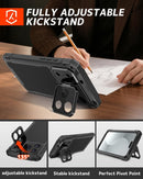 iPhone 17 Pro Max Camera Cover Kickstand Metal Case