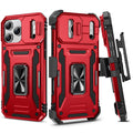 iPhone 17 Pro Max Case with Belt Clip Holster and Kickstand Black