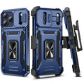 iPhone 17 Pro Max Case with Belt Clip Holster and Kickstand Black