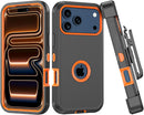 iPhone 17 Pro Max Case, with Belt Clip Holster Heavy Duty Rugged Shockproof