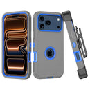 iPhone 17 Pro Max Case, with Belt Clip Holster Heavy Duty Rugged Shockproof