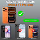 iPhone 17 Pro Max Case, with Belt Clip Holster Heavy Duty Rugged Shockproof