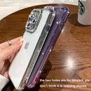iPhone 17 Pro Max clear glitter diamond rhinestone case