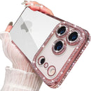 iPhone 17 Pro Max clear glitter diamond rhinestone case