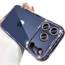 iPhone 17 Pro Max clear glitter diamond rhinestone case