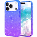 iPhone 17 Pro Max clear glitter sparkle gradient pink case