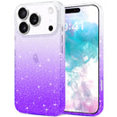 iPhone 17 Pro Max clear glitter sparkle gradient pink case