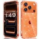 iPhone 17 Pro Max clear glitter sparkle gradient pink case