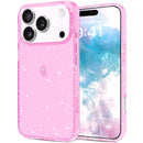 iPhone 17 Pro Max clear glitter sparkle gradient pink case