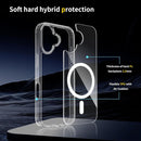 iPhone 17 Pro Max Crystal Clear Shockproof Wireless Charging Case