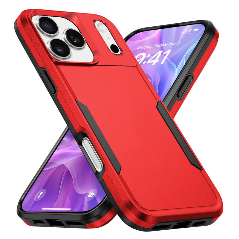 iPhone 17 Pro Max dual - layer heavy duty shockproof case pink